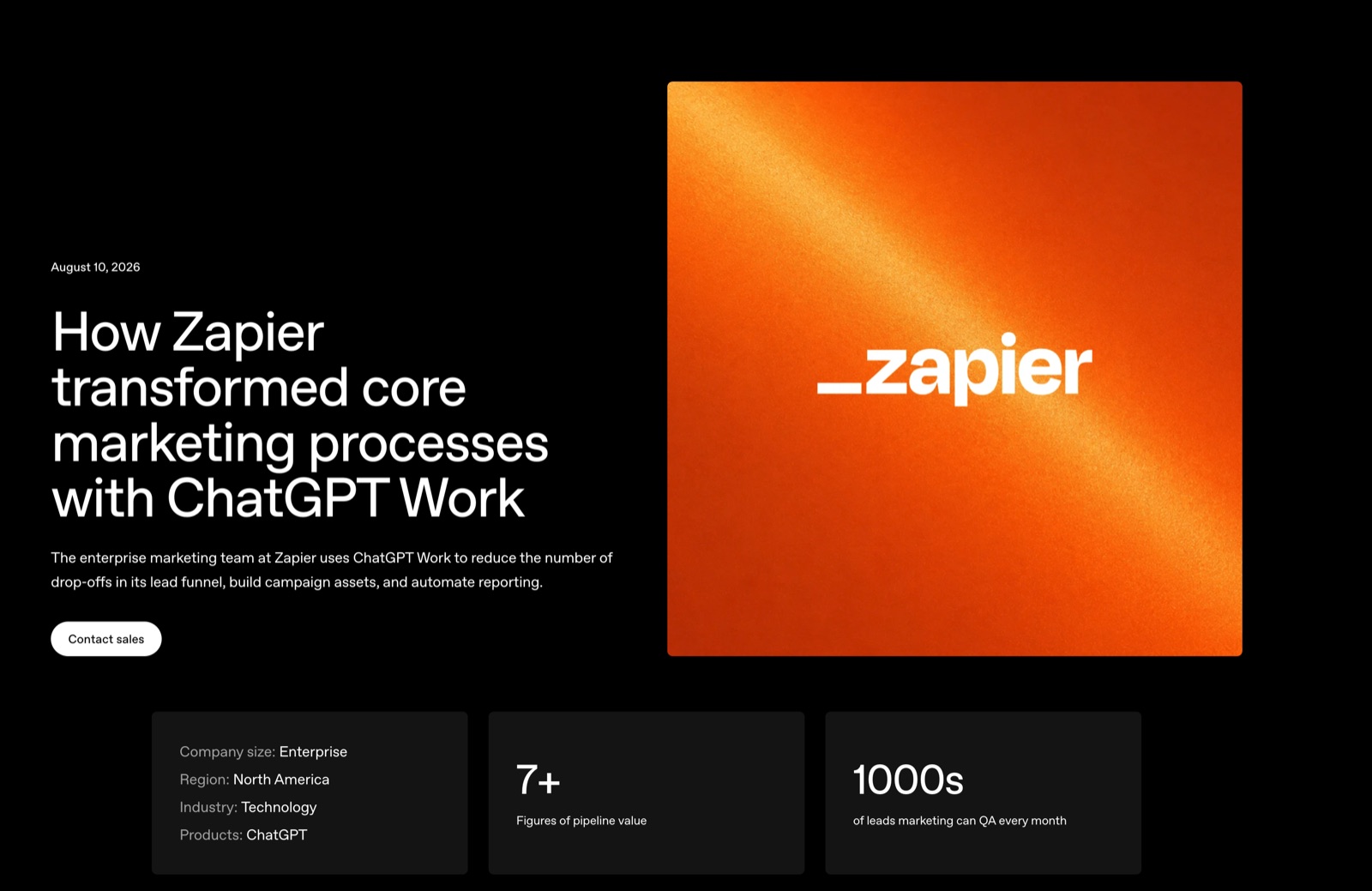 OpenAI case study: how Zapier transformed core marketing processes with ChatGPT Work